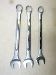 Combination Wrenches By Ace, 3 Pieces. Fixed Price $30.00.