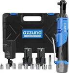 Cordless 3/8" Electric Ratchet Wrench Kit With Batteries, Charger & Sockets. Fixed Price $71.99.