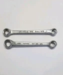 Vintage New Britain 7/16 Box Wrench NDF-400 & Fleet 5/16X3/8" Pt Usa. Fixed Price $12.99.
