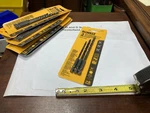 Dewalt DW2571, Rotary Drill Bit Set, Pcs, 5/32", 3/16", 1/4", Carbide Tipped. Fixed Price $9.99.