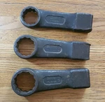 Snap-on 1-7/8" DX160 1-11/16" DX154 ,1-1/2" DX148 12-POINT Striking Wrench. Fixed Price $145.00.
