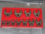 Snap On 211FCOA Pc 3/8" Drive Sae Open-end Crowfoot Wrench Set. Fixed Price $220.00.