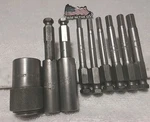 9PC Apex 1/2" Drive 7/16" Quick Release Adapter With Hex Bit Set Usa. Fixed Price $76.76.